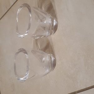 Set of 2 Thick Etched Shotglasses Stockholm Souvenier 3in